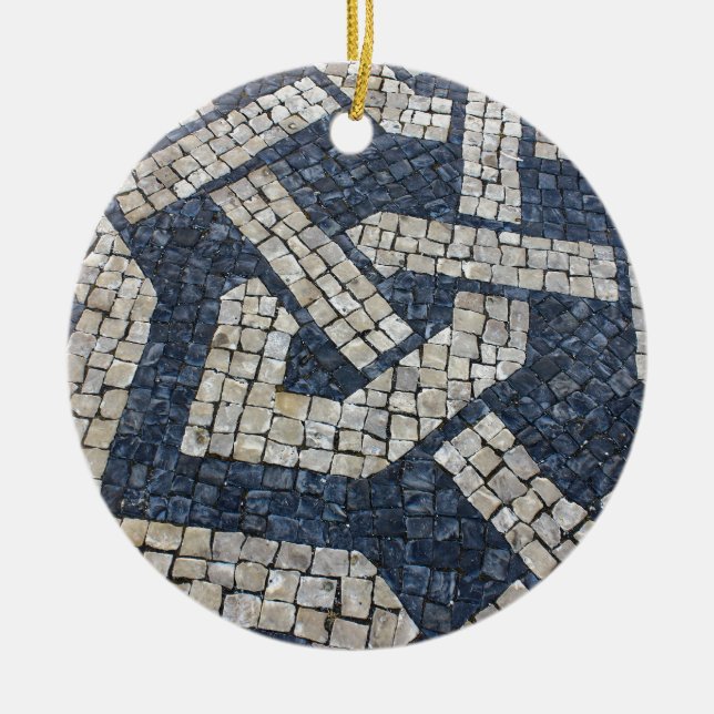 Adorno De Cerámica Calcada Portuguesa, Portuguese Pavement (Frente)