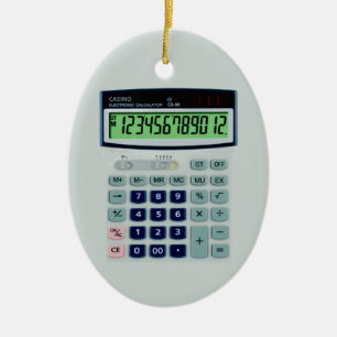 Adorno De Cerámica Calculadora simulada