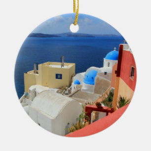 Adorno De Cerámica Caldera, Oia, Santorini, Grecia