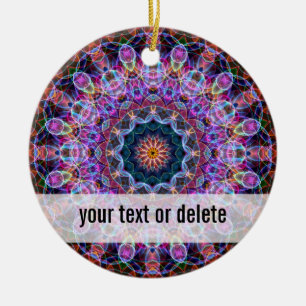 Adorno De Cerámica Caleidoscopio púrpura de Lotus