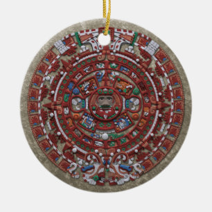 Adorno De Cerámica Calendario maya