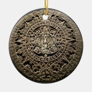 Adorno De Cerámica Calendario maya