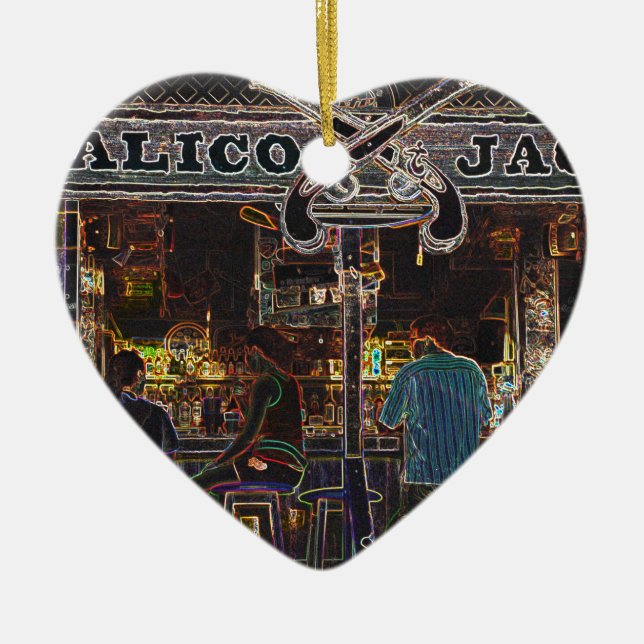 Adorno De Cerámica Calico Jacks Isla Gran Caimán (Frente)