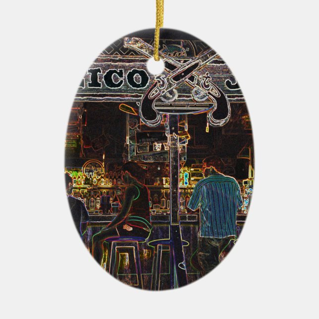 Adorno De Cerámica Calico Jacks Isla Gran Caimán (Frente)