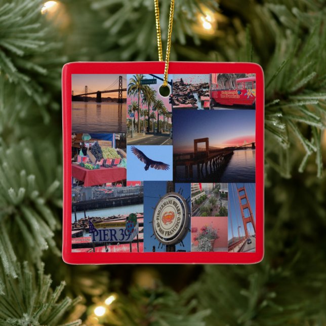 Adorno De Cerámica California - San Francisco (Árbol)