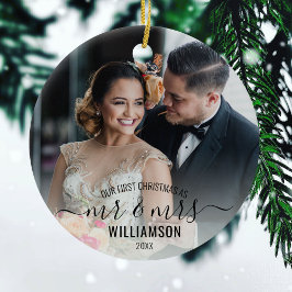 Adorno De Cerámica Caligrafía Sr. y Sra. | 2 Fotos Nuestros primeros