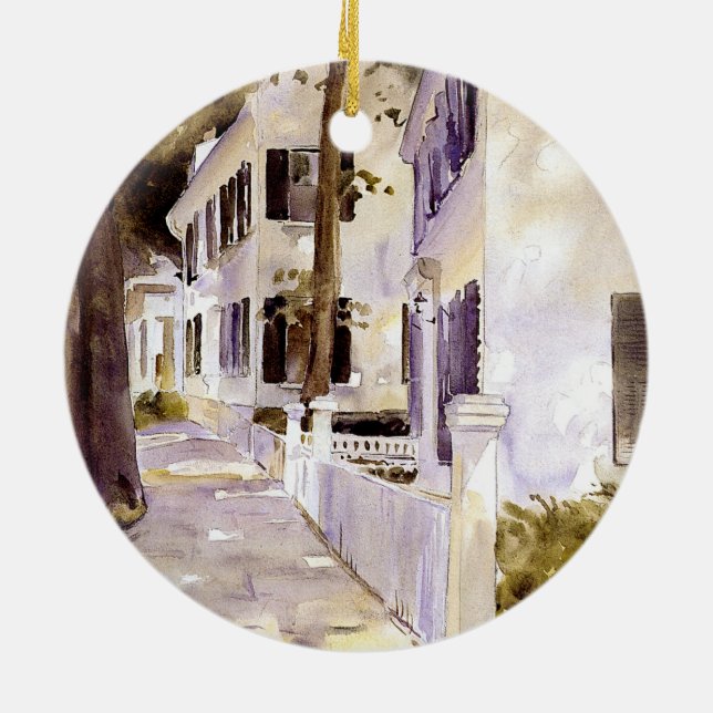 Adorno De Cerámica Calle Principal, Nantucket (Atrás)