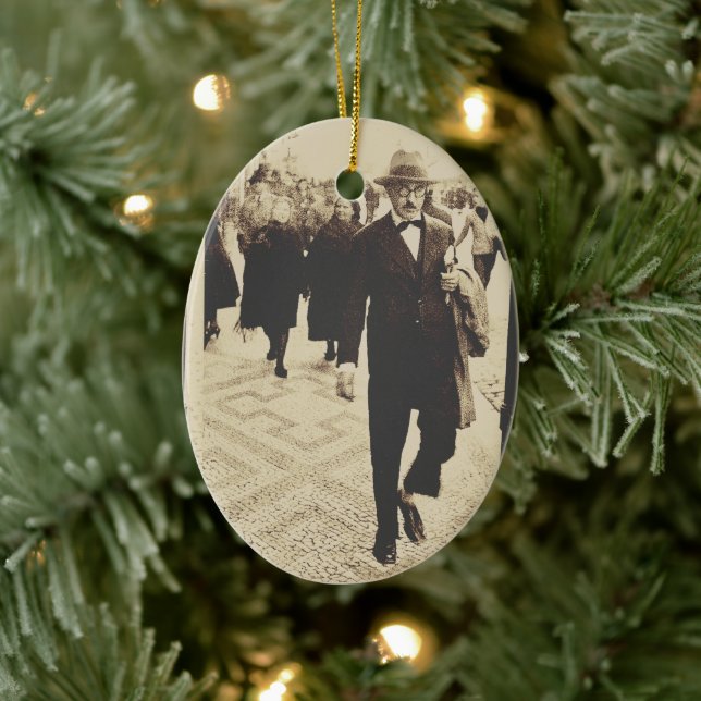 Adorno De Cerámica Calles de Lisboa (Fernando Pessoa) (Árbol)