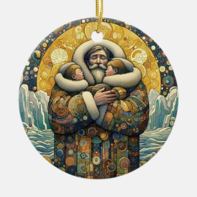 Adorno De Cerámica "Calor de invierno cósmico" (Frente)