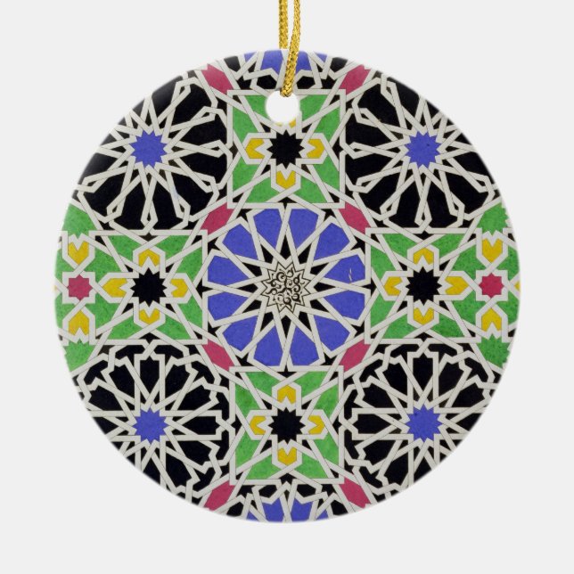 Adorno De Cerámica Calzada de mosaico en el vestidor del Sultán (Frente)