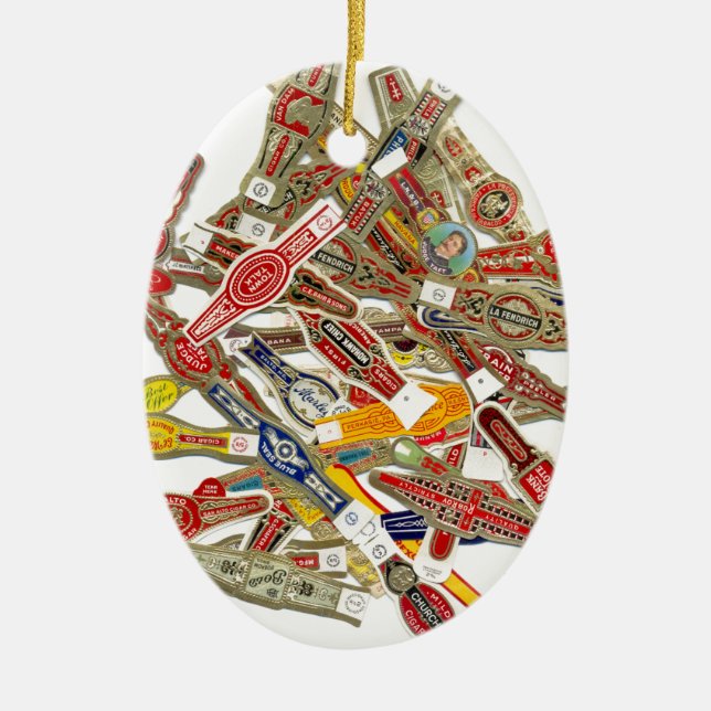 Adorno De Cerámica Calzoncillos de anillo de puros (Frente)