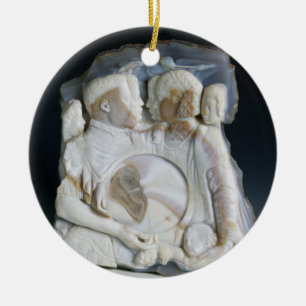 Adorno De Cerámica Camafeo que representa a Cosimo de Medici