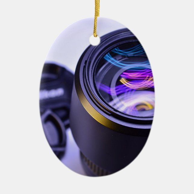 Adorno De Cerámica Cámara de la fotografía de Nikon (Frente)