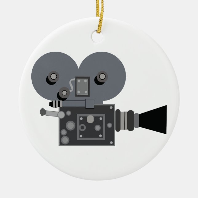 Adorno De Cerámica Cámara de película (Frente)