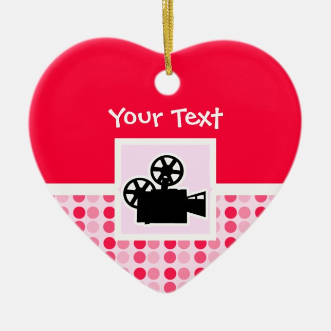 Adorno De Cerámica Cámara de película linda (Frente)