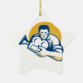 Adorno De Cerámica Cámara del director de película del cameraman