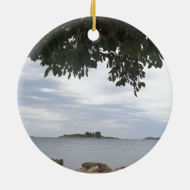 Adorno De Cerámica Cámara Rectángulo de fotografía de plantilla (Atrás)