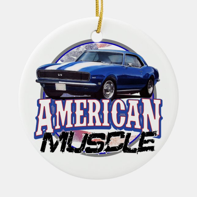 Adorno De Cerámica Camaro muscular americano (Frente)