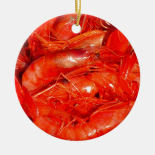 Adorno De Cerámica Camarones/Gambas