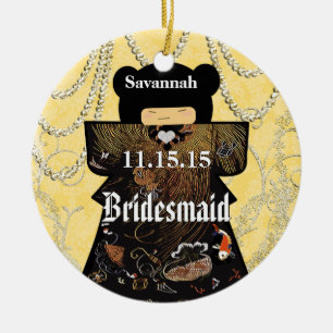 Adorno De Cerámica Cambios en los corales de las damas de kimono asiá