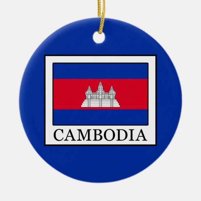 Adorno De Cerámica Camboya (Frente)