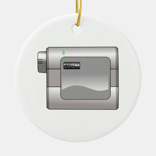 Adorno De Cerámica Camcorder (Frente)