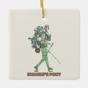 Adorno De Cerámica Caminata divertida de Shanks