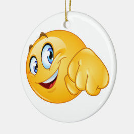 Adorno De Cerámica CAMINO A IR GANADOR Sonrisa Fist Bump