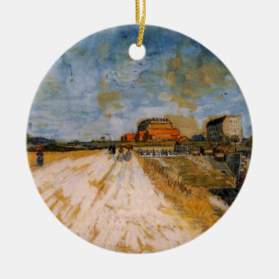 Adorno De Cerámica Camino de Van Gogh junto a las murallas de París