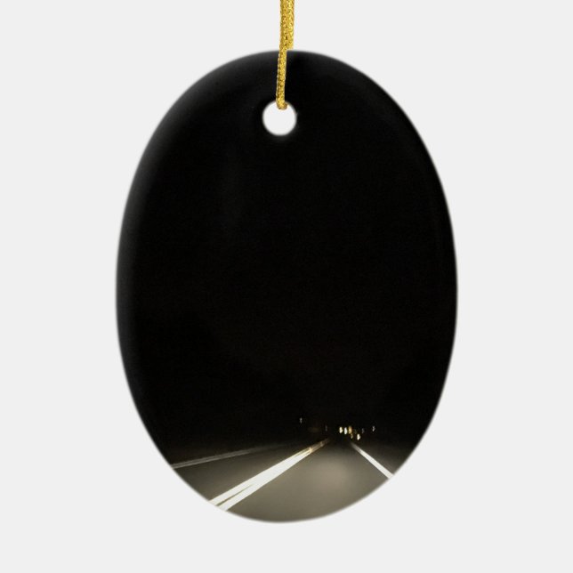 Adorno De Cerámica Caminos oscuros y aventuras de la noche (Frente)