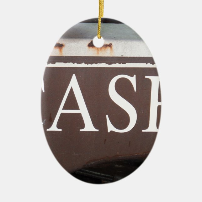 Adorno De Cerámica Camión de remolque en efectivo Rótulo de coches de (Frente)