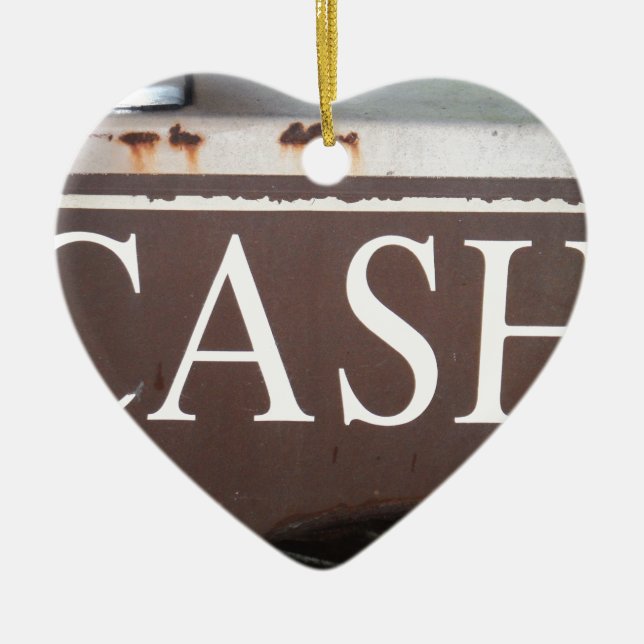 Adorno De Cerámica Camión de remolque en efectivo Rótulo de coches de (Frente)