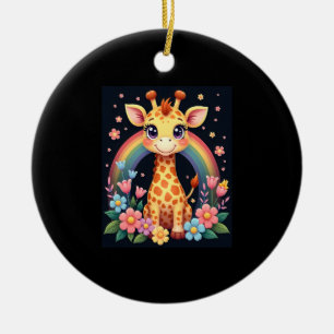 Adorno De Cerámica Camiseta Amantes de las Jirafas
