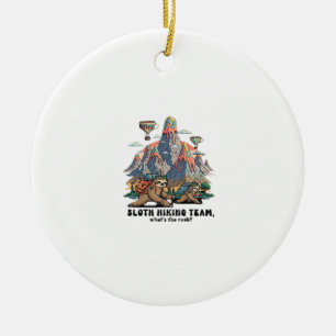 Adorno De Cerámica Camiseta clásica divertida de perezoso haciendo se