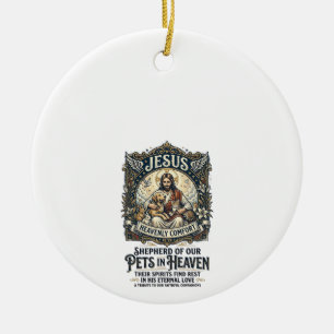 Adorno De Cerámica Camiseta conmemorativa del recuerdo de Jesús masco