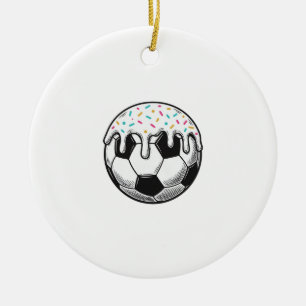 Adorno De Cerámica Camiseta de Balón de Fútbol con Hielo que Gotea Vi