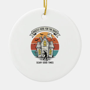 Adorno De Cerámica Camiseta de Casa Embrujada Divertida Vintage Espan