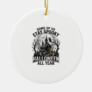 Adorno De Cerámica Camiseta de cementerio de Halloween para fans de l