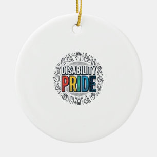 Adorno De Cerámica Camiseta de concientización inclusiva vintage de o