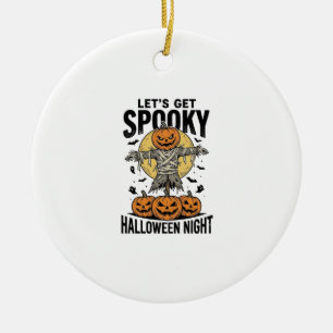 Adorno De Cerámica Camiseta de espantapájaros de calabaza Gráfico vin