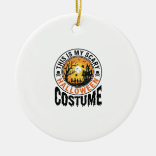 Adorno De Cerámica Camiseta de grabado vintage de disfraz de Hallowee