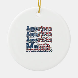 Adorno De Cerámica Camiseta de grabado vintage patriótica American Ma