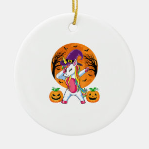 Adorno De Cerámica Camiseta de Halloween Lindo Chicas Mujeres Bruja U