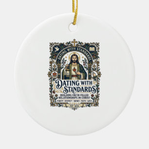 Adorno De Cerámica Camiseta de humor de citas de Jesús relación crist