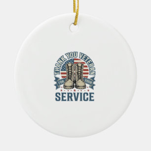 Adorno De Cerámica Camiseta de Servicio Botas Patrióticas para Vetera