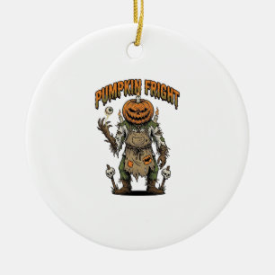 Adorno De Cerámica Camiseta de terror de calabaza Arte de Halloween d
