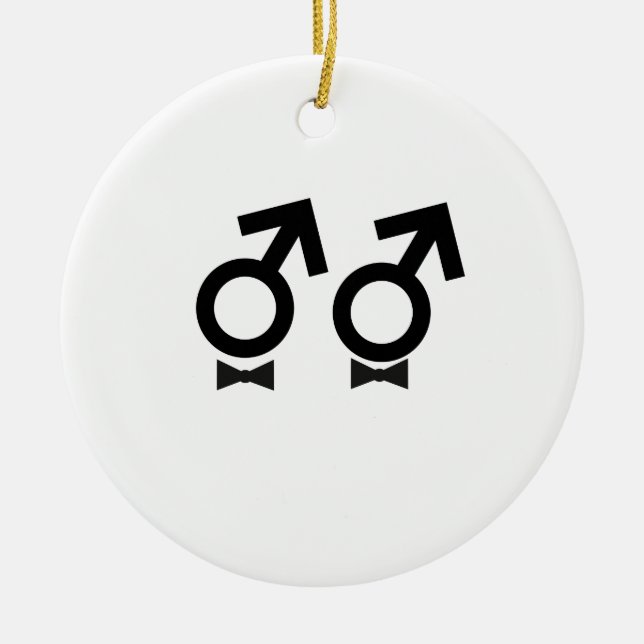 Adorno De Cerámica Camiseta del matrimonio homosexual (Frente)
