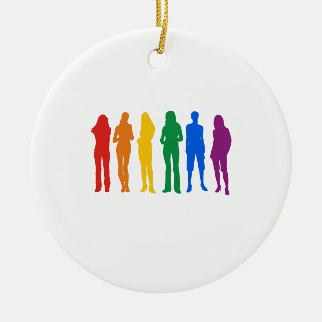 Adorno De Cerámica Camiseta del orgullo gay (Frente)