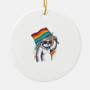 Adorno De Cerámica Camiseta Diseño de Grabado Vintage de Perezoso Org