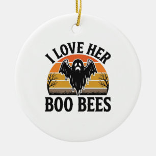 Adorno De Cerámica Camiseta divertida de Halloween vintage con abeja